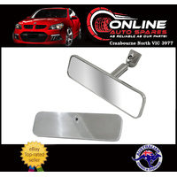 Universal Rectangular Rear View Interior Mirror Smooth Design Polished Aluminium