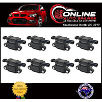 Calflow GM LS2 LS3 LS7 LS9 Ignition Coils Set of 8x Black Chev Holden Commodore