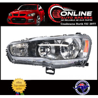 Headlight LEFT fit Mitsubishi Lancer CJ CF 9/07-12/17 head light lamp