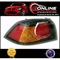 Black Taillight LEFT fit Mitsubishi Lancer CJ Sedan 9/07-3/14 tail light lamp