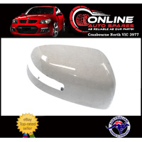 Door Mirror Cover RIGHT fit Mitsubishi Lancer CF 11/15-7/17 White - rear view