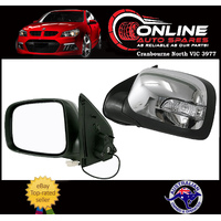 Door Mirror LEFT Holden Rodeo RA NEW 9/05-9/07 Electric Chrome WITH Indicator