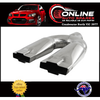Outlaw Chevy Bow Tie 3" Exhaust Tip 304 Stainless Steel Dual Outlet chev