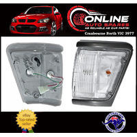 LEFT Front Corner Light Parker / Indicator GREY Trim fit Toyota Hilux 91 -97