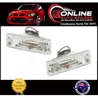 Front Bar Indicator / Parker PAIR  Holden Rodeo TF 88-03 CLEAR turn signal