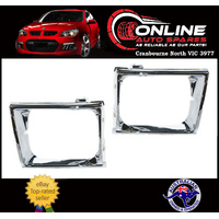 Headlight Surround Pair CHROME fit Toyota Hilux 4 Runner LN10# 10/1988-09/1991