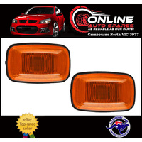 Side Guard Indicator Light Pair fit Toyota LANDCRUISER VDJ79 Ute / Drop AMBER